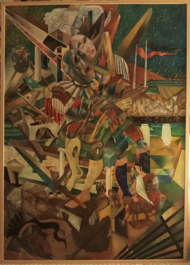 L'ultimo saluto di Andromaca a Ettore - a Paintings by Jose Luis Mannucci Marcos